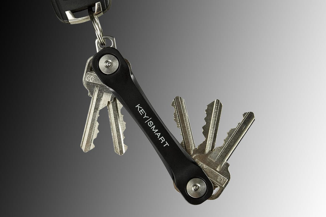 Ditch your bulky keychain with this  KeySmart Flex key holder two-pack