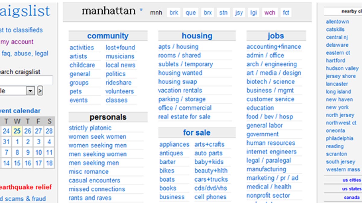Ags Call On Craigslist To Banish Adult Ads Cnet.