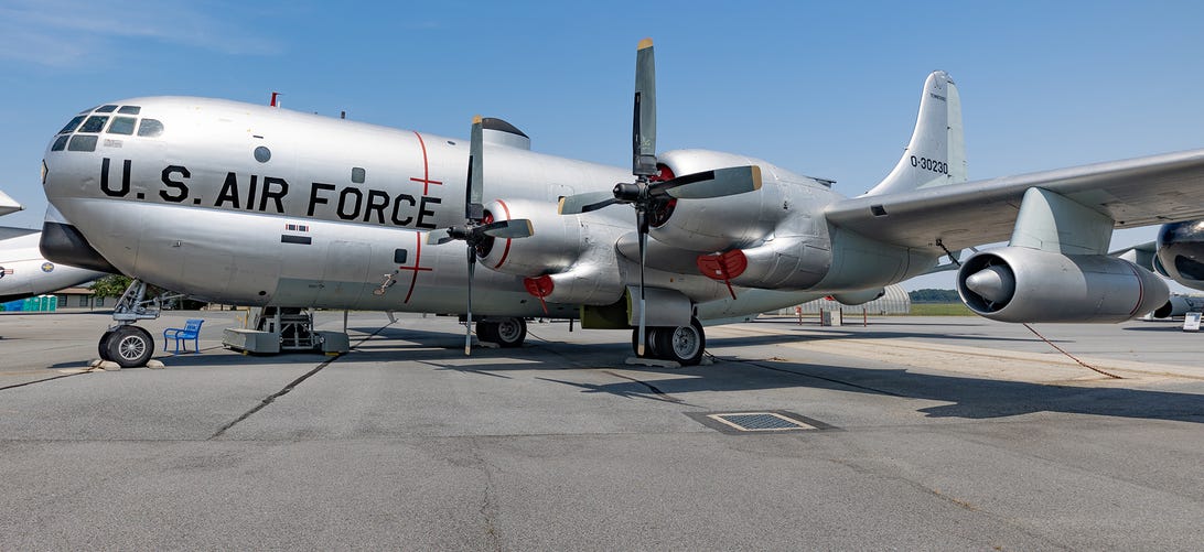 A KC-97 at the Air Mobility Command Museum