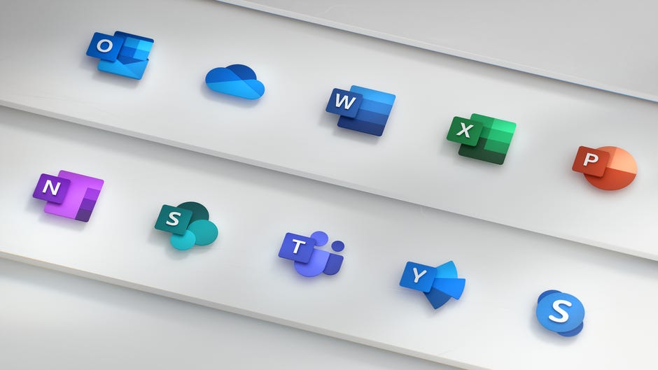 Microsoft Revamps Its Office 365 App Icons With A Simplified Look Cnet