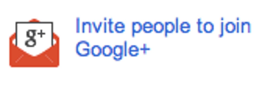 The once-rare Google invitation button
