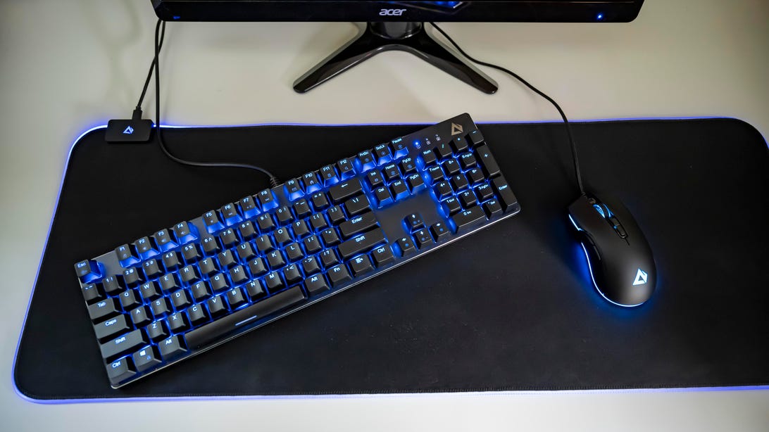 Aukey’s RGB G12 mechanical keyboard, F2 mouse and P6 mousepad are a fantastic gaming value