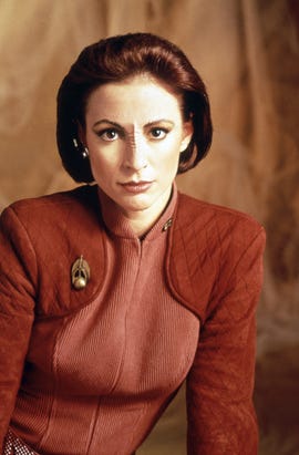 Nana Visitor as Kira Nerys in "Star Trek: Deep Space Nine." / CBS