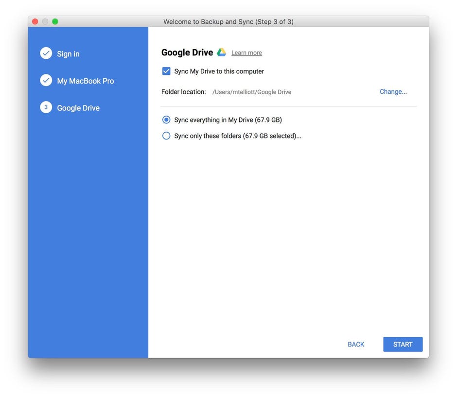 google sync and backup review