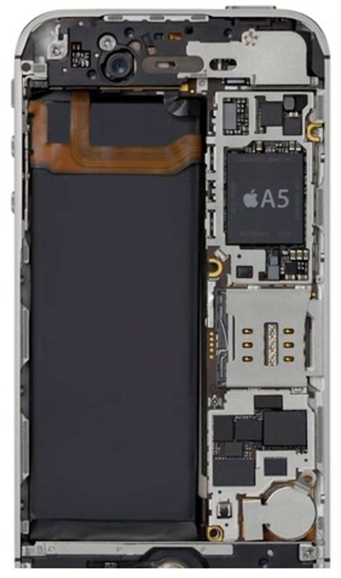 The first iPhone with a dual-core chip--the same A5 chip that is in the iPad 2.