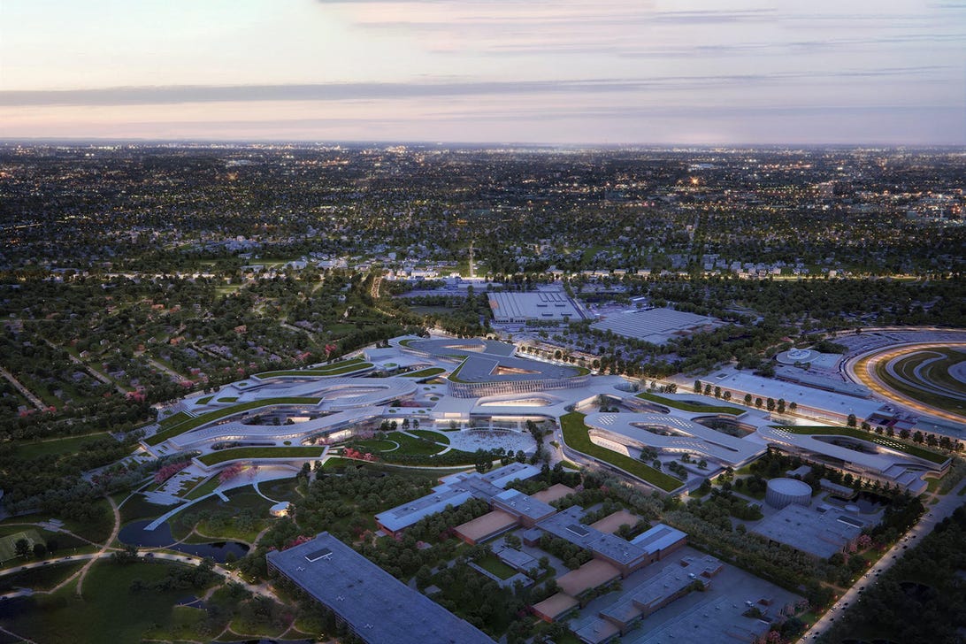 Ford Dearborn campus 2025 rendering