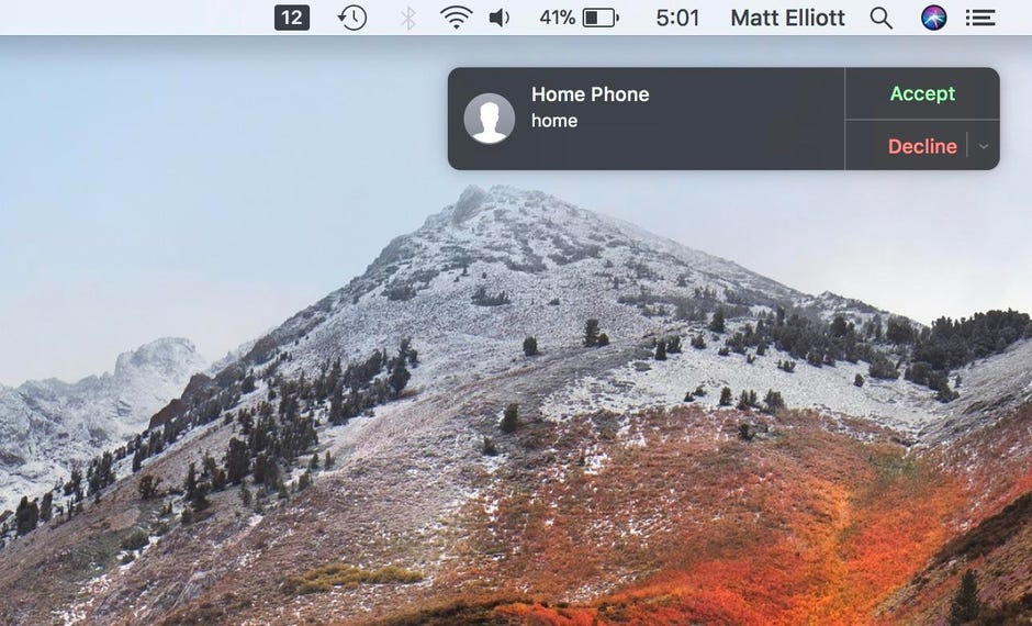 view iphone calls on mac