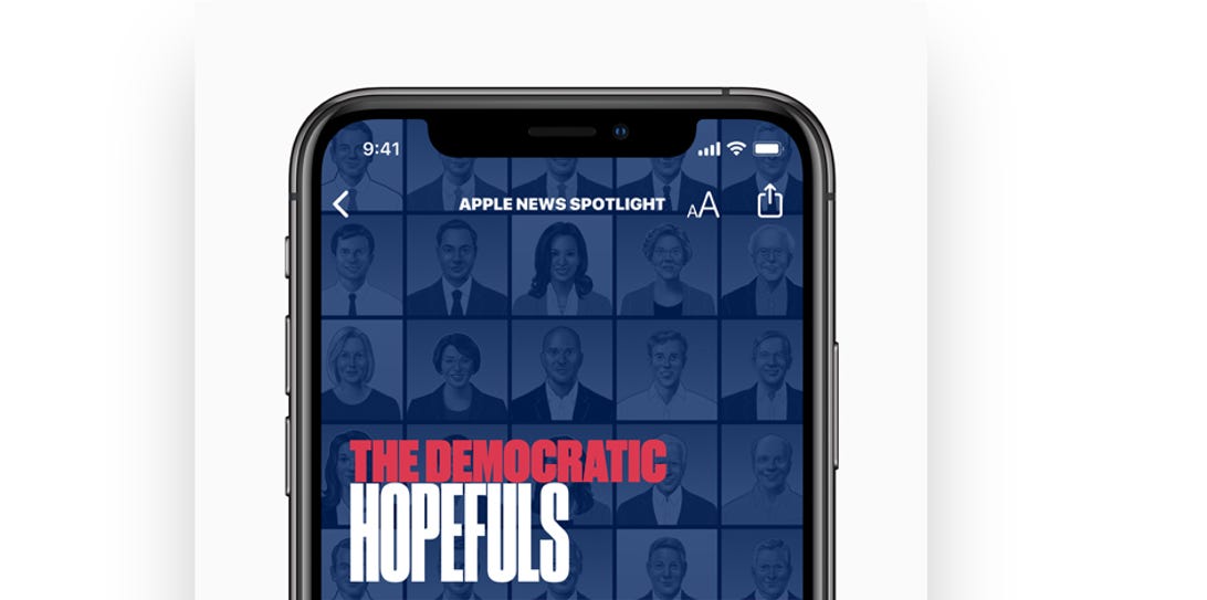 Ahead of Democratic debate, Apple News offers up a guide to the candidates