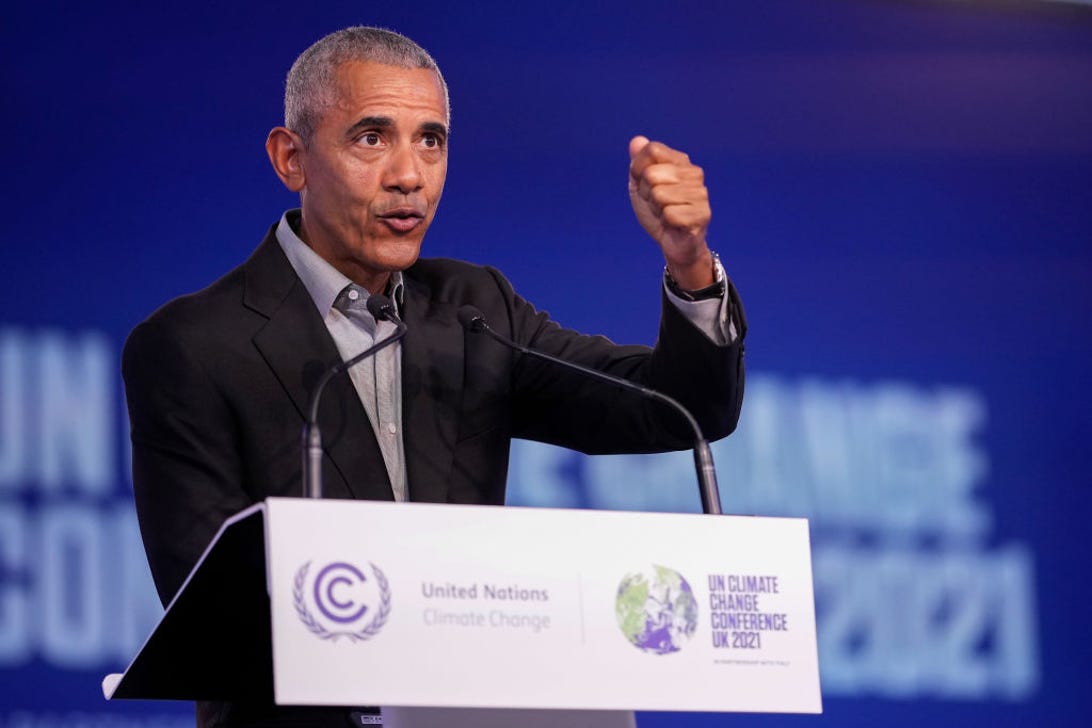 Barack Obama speaks at COP26
