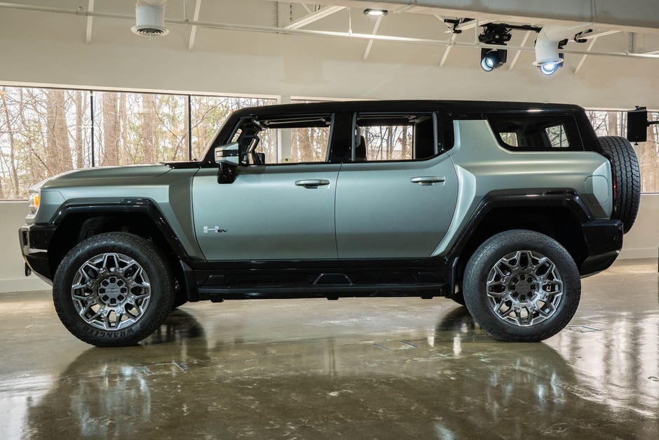 24 Gmc Hummer Electric Suv Here S How It Compares To The H1 Alpha Humvee Roadshow