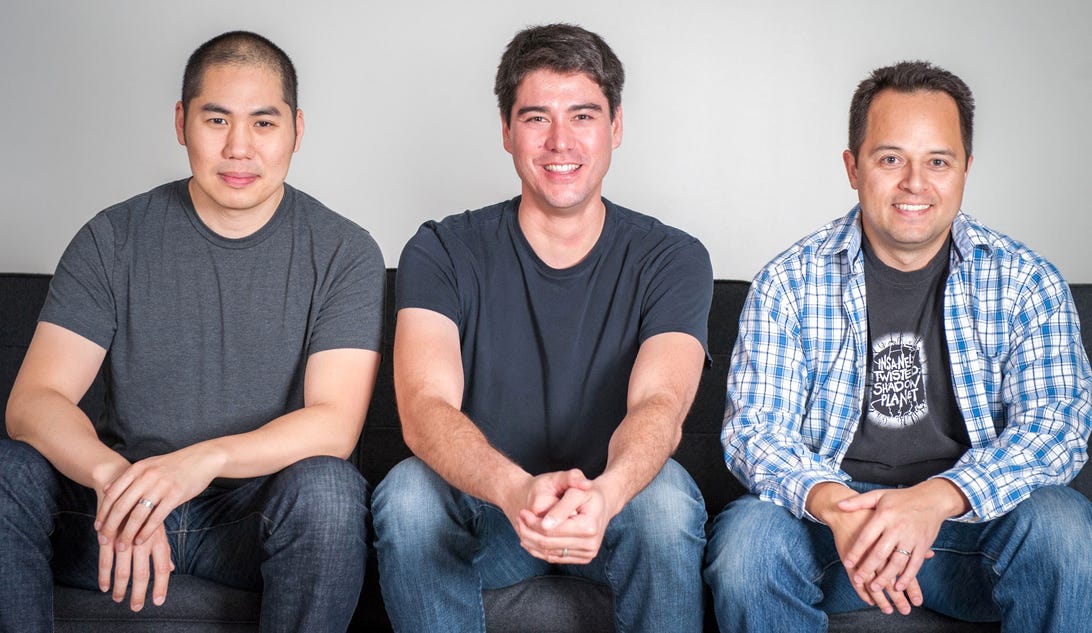 Cover founders, from left to right: Edward Ho, Todd Jackson, and Gordon Luk