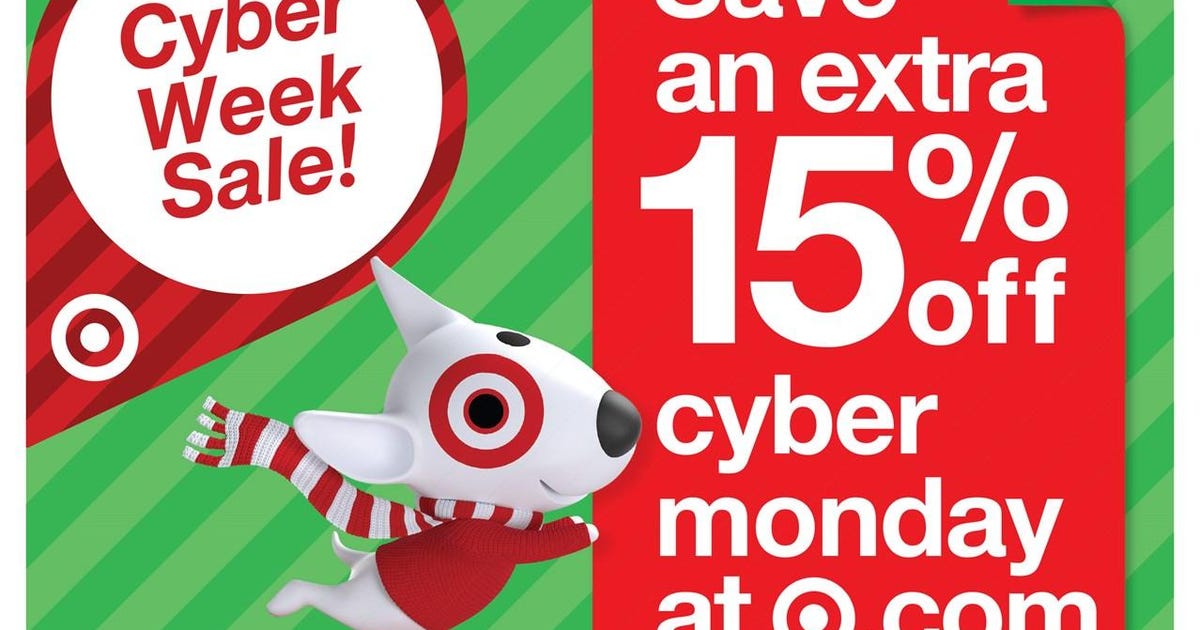 Target is once again offering 15 percent off on Cyber Monday