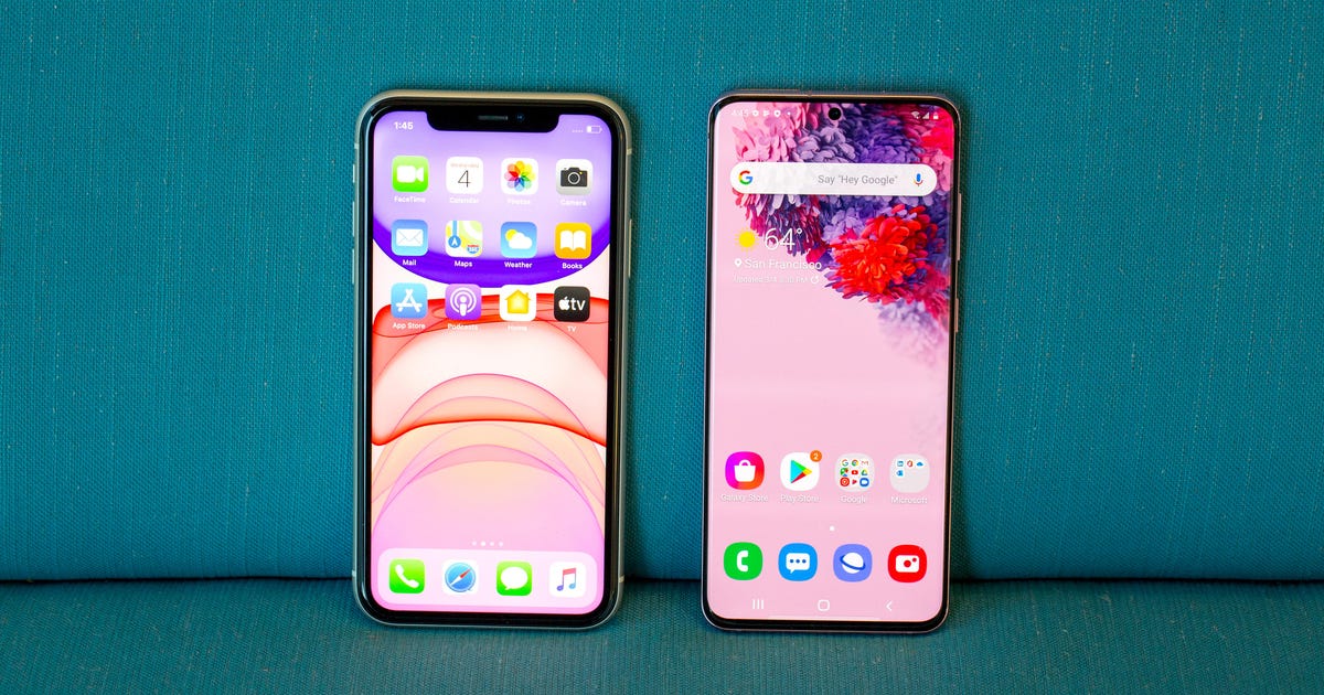 Iphone 11 Vs Galaxy S20 Apple And Samsung S Flagship Phones Compared Cnet