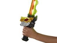 <p>The Power Rangers Dino Fury Chromafury Saber can morph into any color using a scanner on the hilt of the toy.</p>