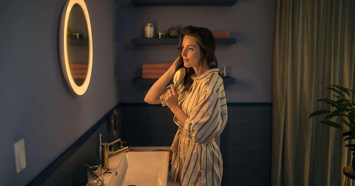 New Philips Hue Products Including A Smart Mirror Are On The Way Cnet - Philips Hue Adore Smart Led Ceiling Bathroom Light