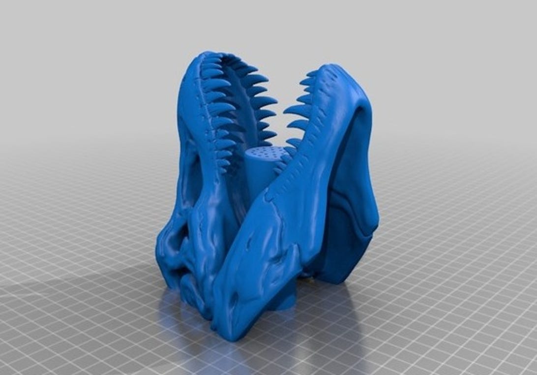 T. rex shower head 3D file