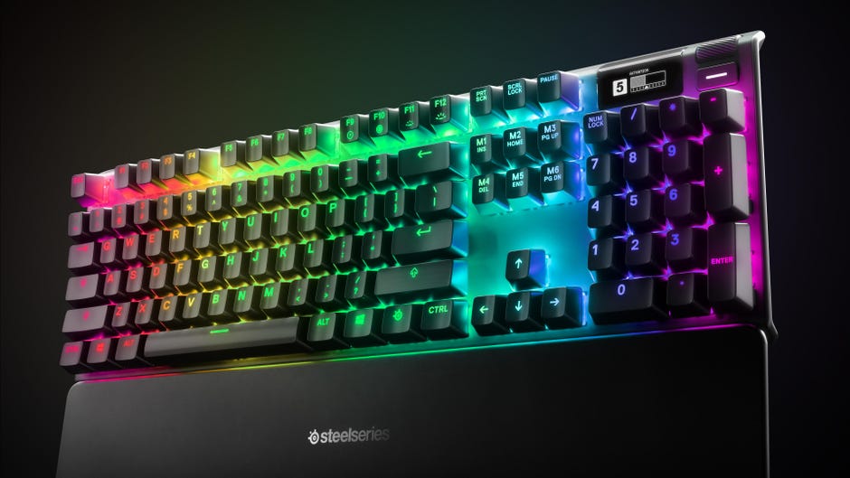 Steelseries Apex Pro Keyboard S Switches Autoadjust For Hard Or Soft Touch Cnet