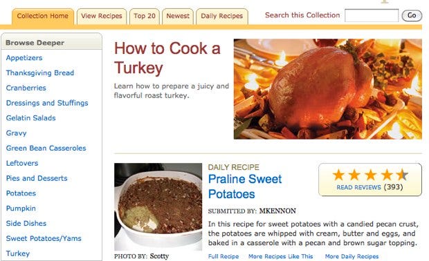 Find great holiday recipes online - CNET