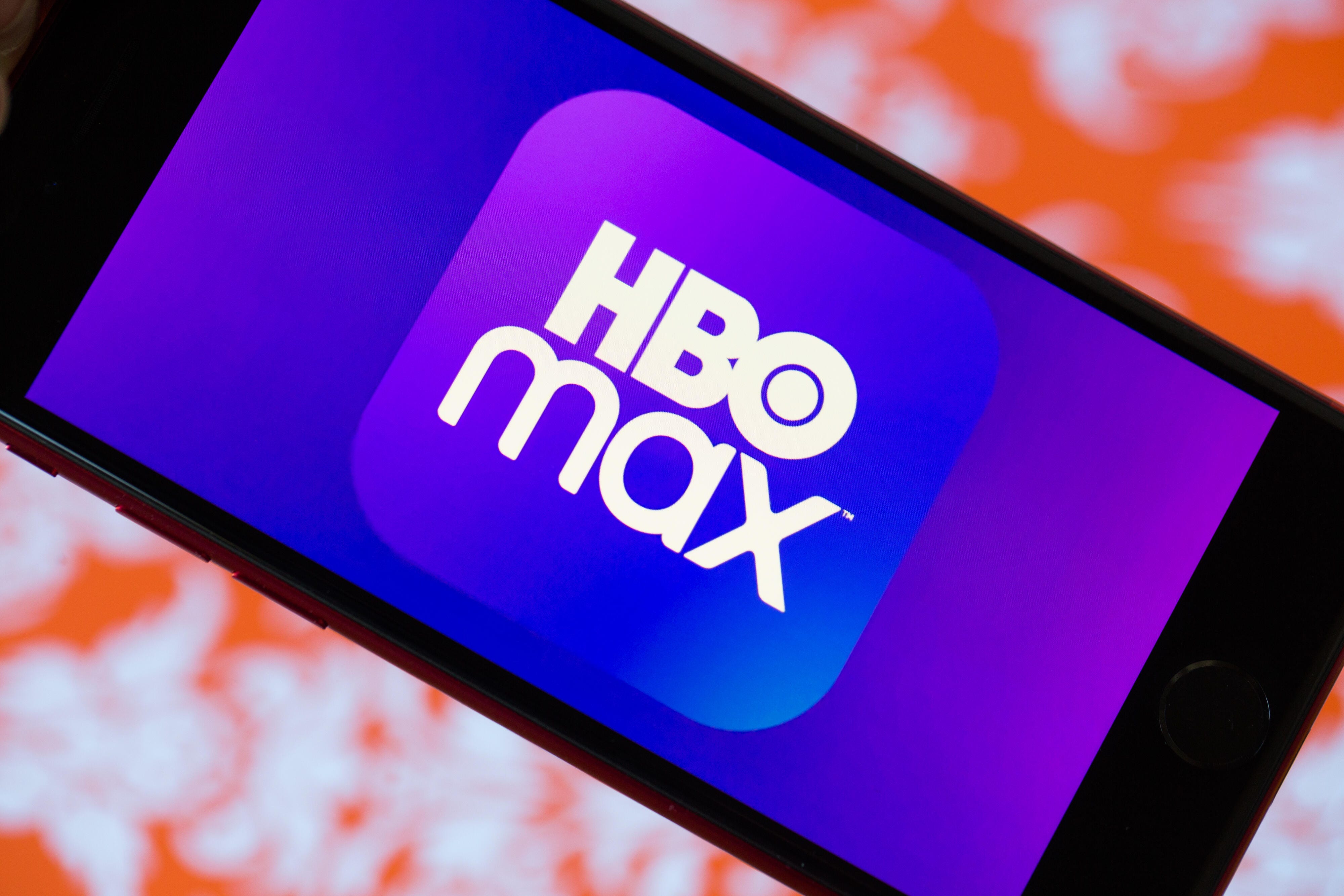 HBO Max logo on a phone