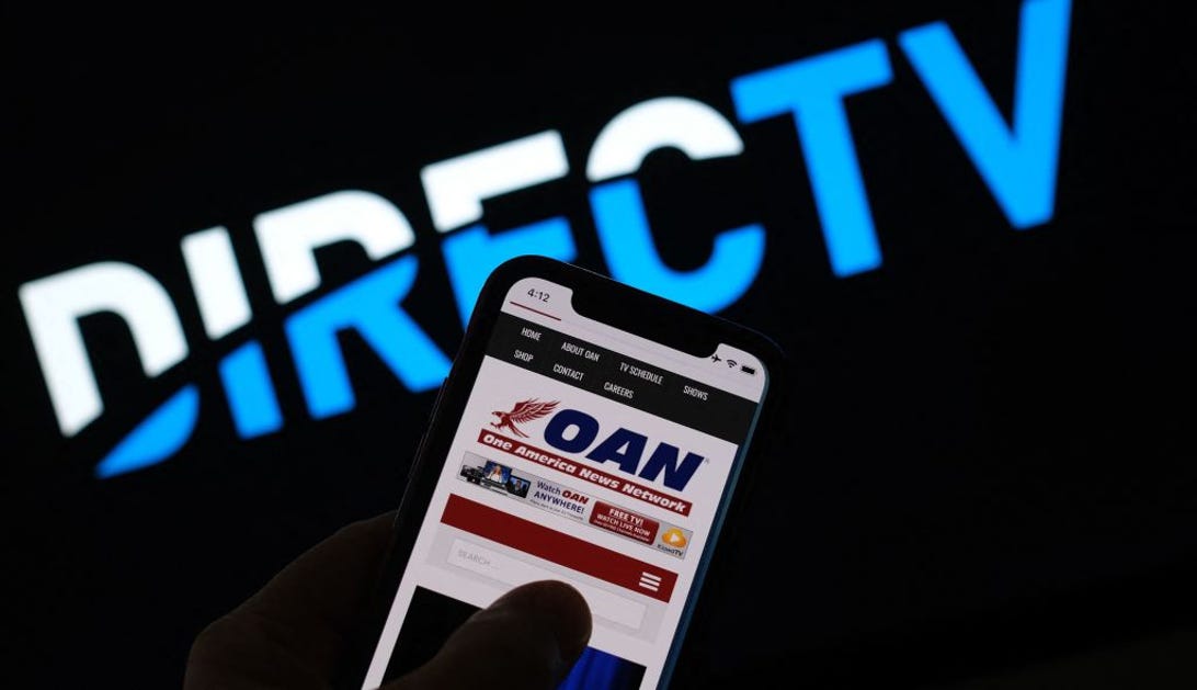 DirecTV and OAN logos