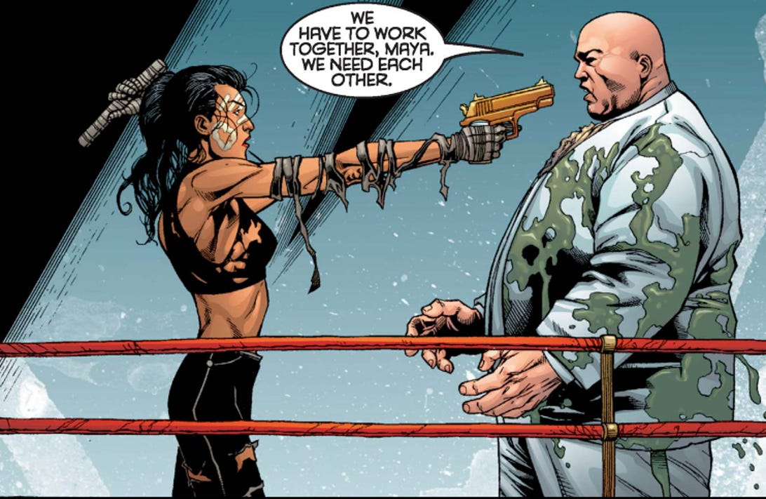 Maya and Fisk in Daredevil comic