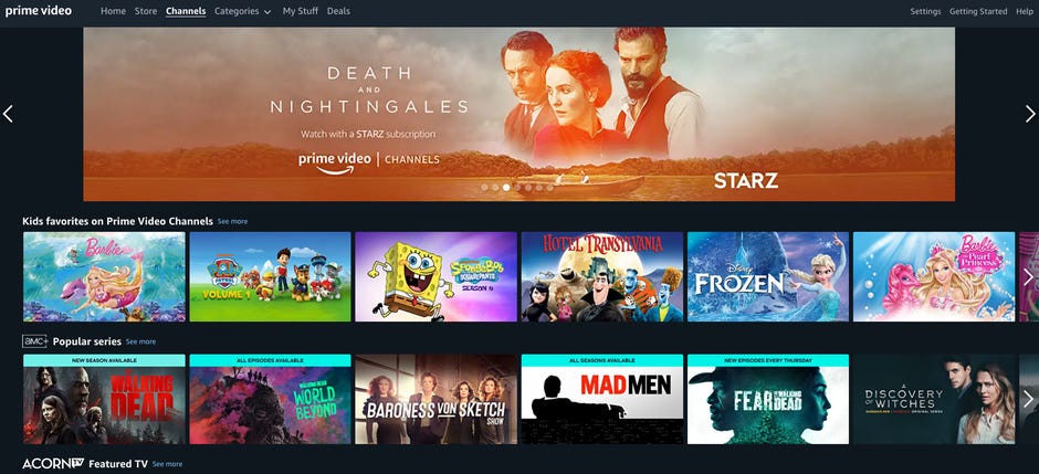 Prime Video Channels Should I Be Bundling Hbo Paramount Plus And Starz With Amazon Cnet