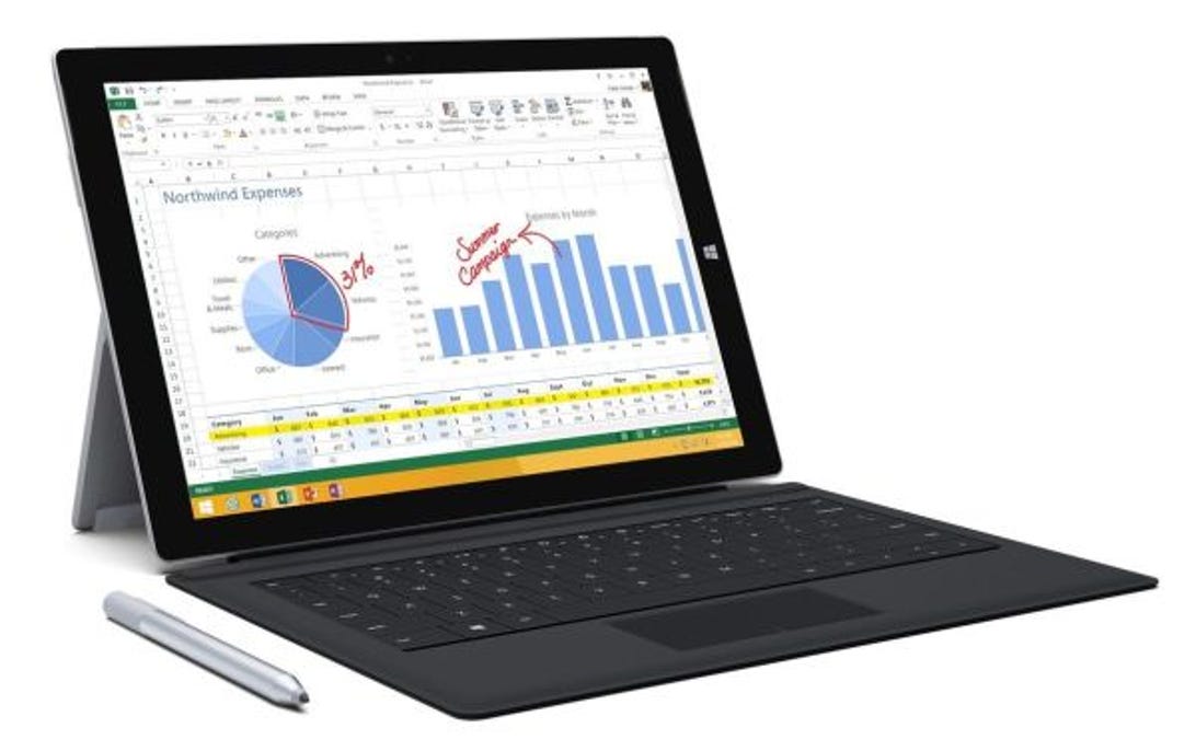 This refurbished Surface Pro 3 includes a keyboard and pen for 9