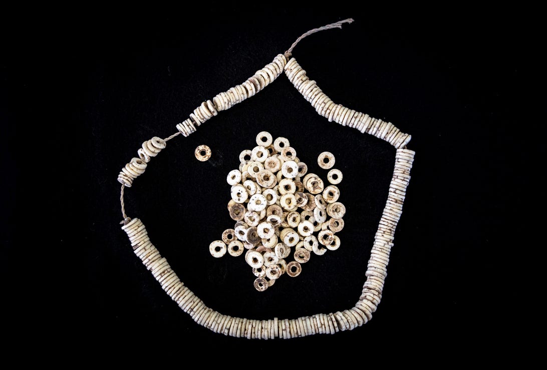 modern bead necklace