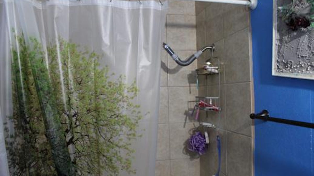 Shower Curtain In The Washing Machine, Machine Washable Shower Curtain