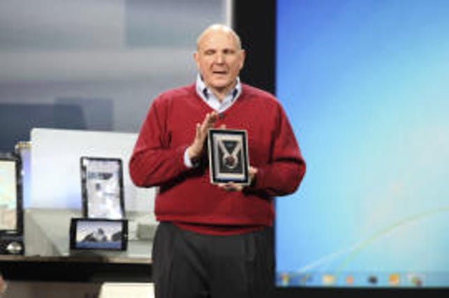 Microsoft CEO Steve Ballmer at 2010's CES.