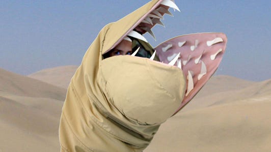 Dune sandworm costume.