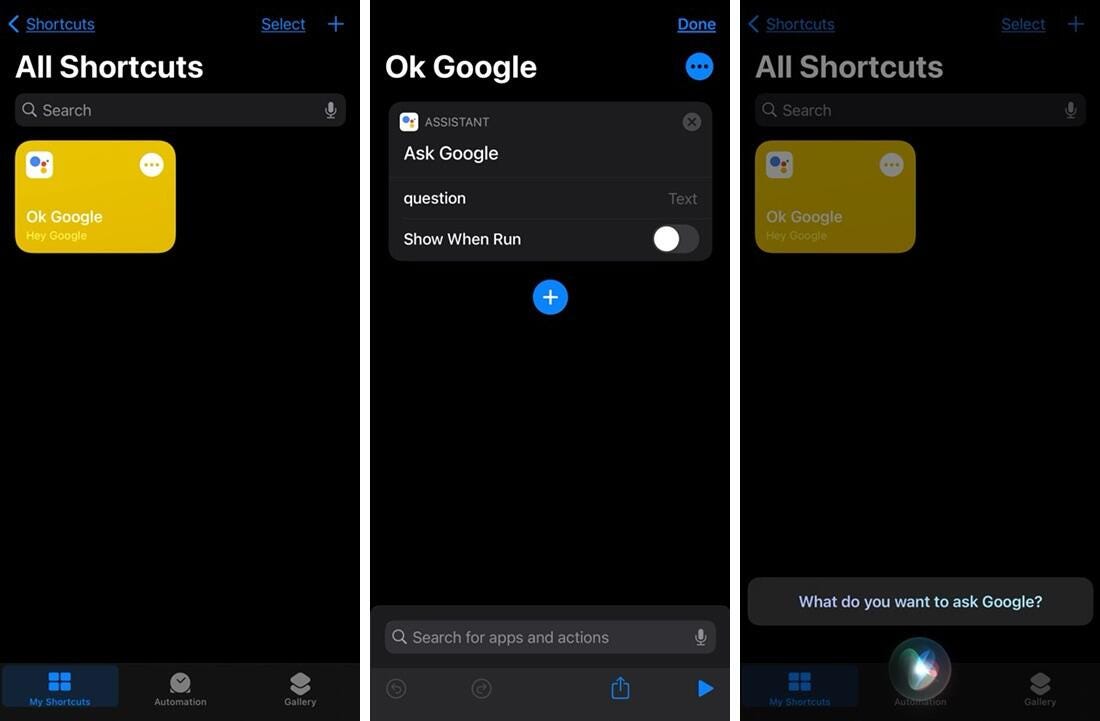 google-assistant-shortcut-ios