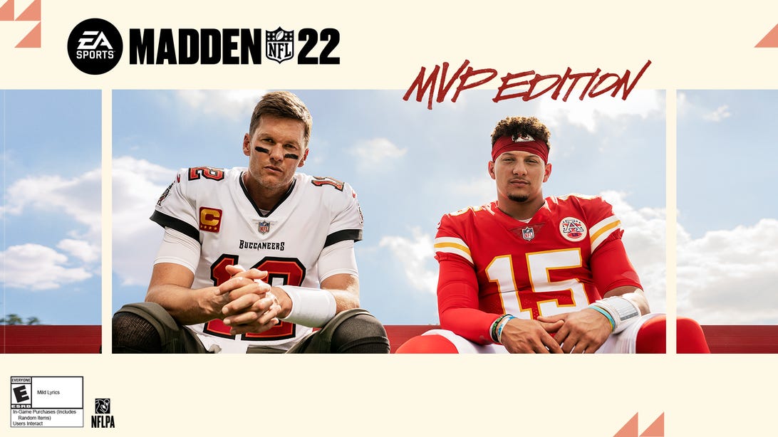 Tom Brady, Patrick Mahomes share the cover for Madden NFL 22