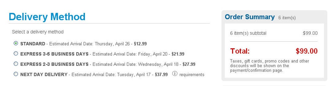 Standard shipping is a minimum of $13. You've got to be kidding me.