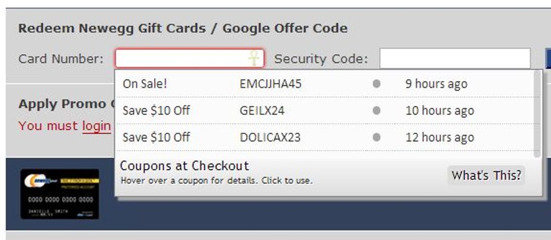 With Coupons at Checkout running in your browser, you'll always have quick and easy access to the latest discount codes.