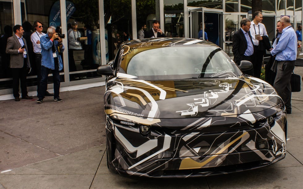 Lucid EV makes a cameo and camoed appearance in Los 