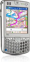 Whereis Navigator on the HP iPAQ hw6515 Mobile Messenger