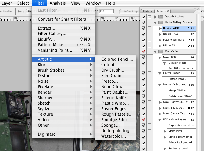 Adobe Photoshop's interface has well over a decade's worth of accumulated menus, panels, and dialog boxes.