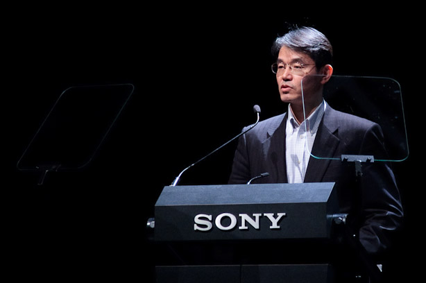 Shigeki Ishizuka, president of Sony's digital imaging business group.