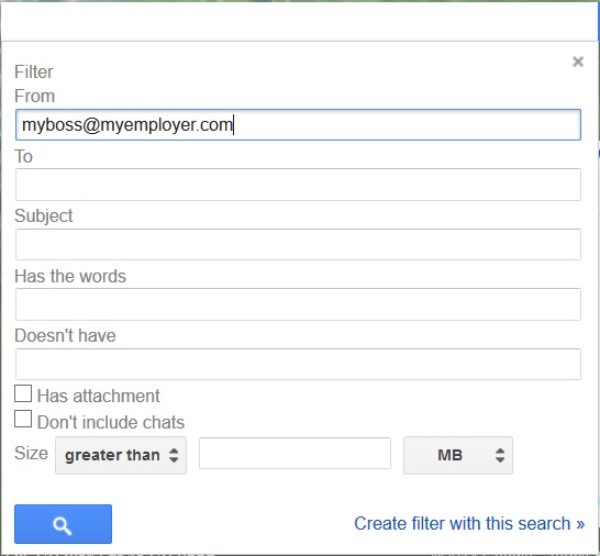 Gmail create-filter dialog