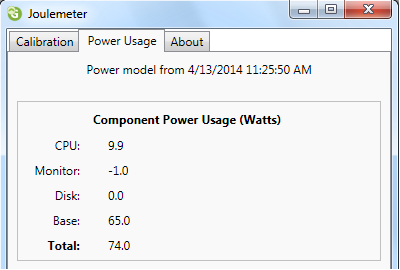 Microsoft Joulemeter power-measurement utility