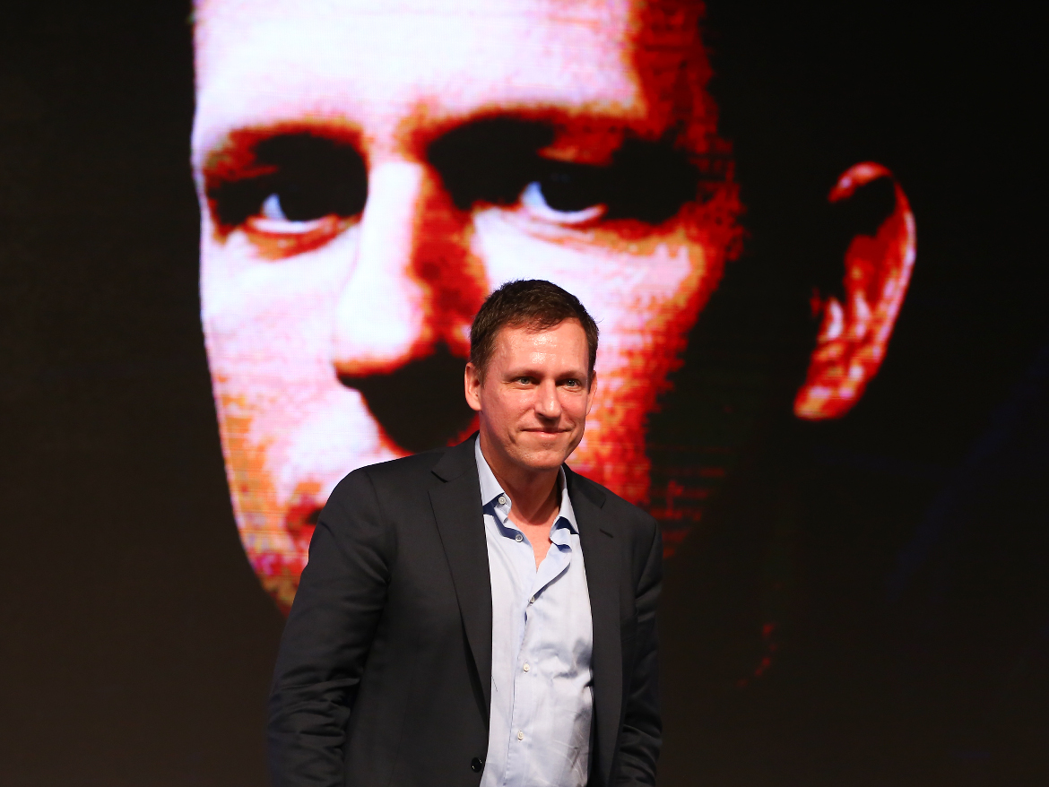 Thiel at an entrepreneurship and investment forum in Beijing last year.