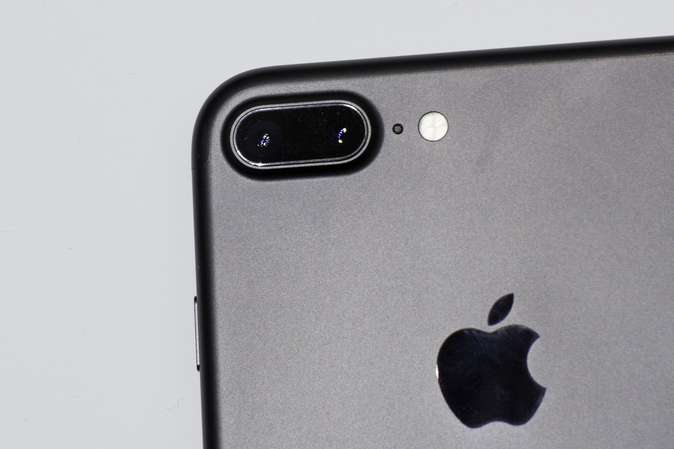 ​The iPhone 7 Plus has dual 12-megapixel cameras on back. With iOS 10, some apps let you shoot with a 