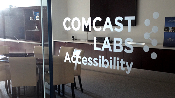 Wlodkowski and his team work in an accessibility lab in Comcast's headquarters.
