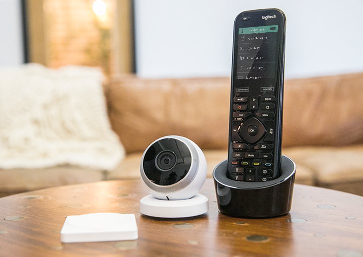 Harmony Elite, POP Smart Button and Circle Camera from Logitech.