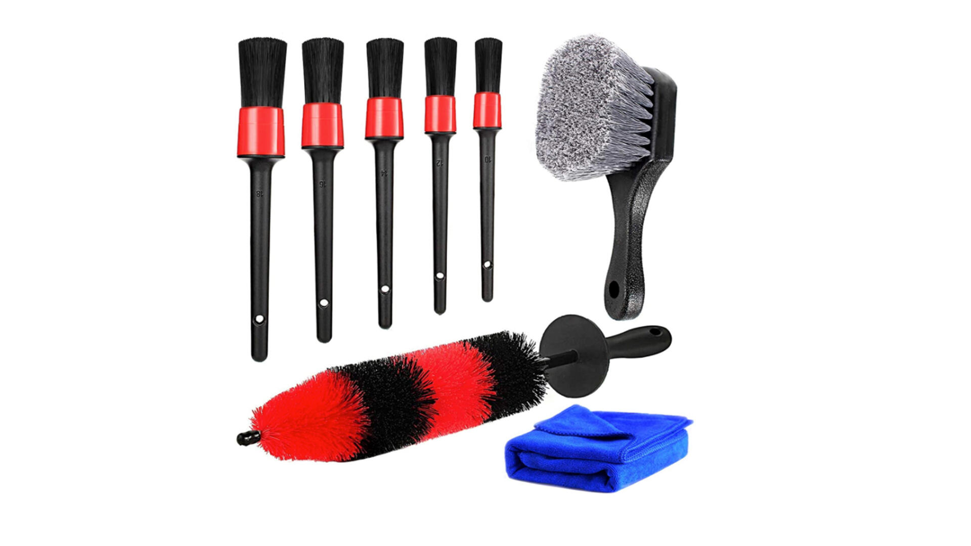 Car Detailing Tyre Wash Brush Wet and Dry for Auto Wheel Tire Rim Mud Brush  Wash Tools Car Hub Tyre Cleaner Brushes Accessories