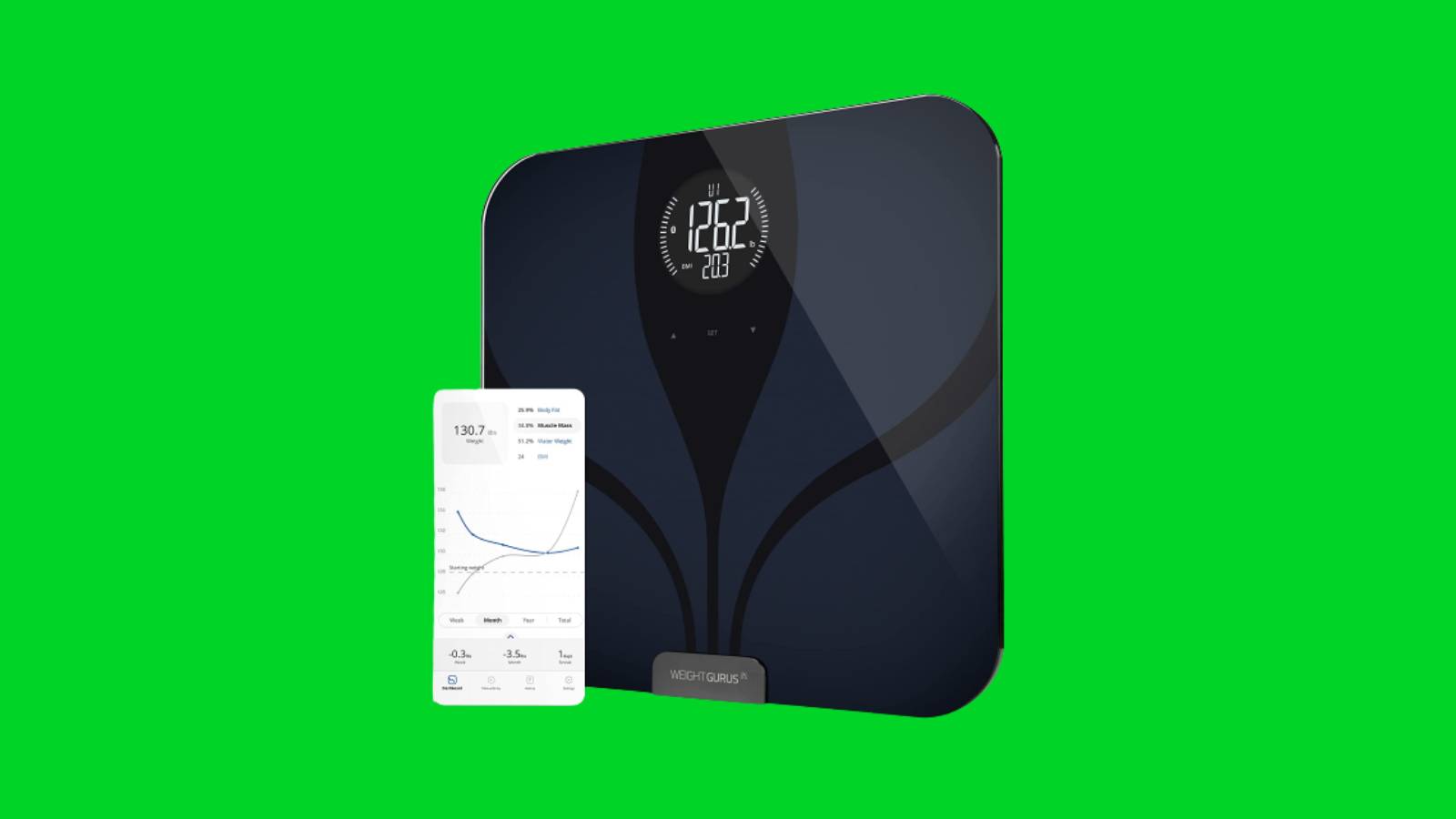 Wyze Smart Scale, Body Fat Digital WiFi Scale and Body Weight Composition  BMI Smart Scale, Heart Rate Monitor Tracker, Wireless Body Fat Percentage