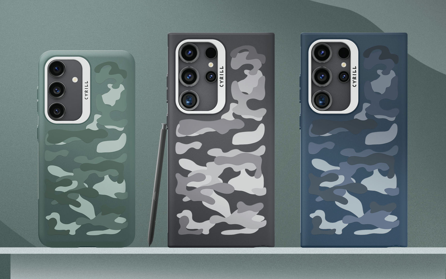 Spigen Dark Green Tough Armor Kickstand Case - For Samsung Galaxy S24 Ultra