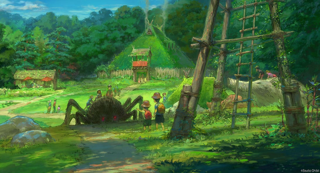 Studio Ghibli theme park Princess Mononoke village
