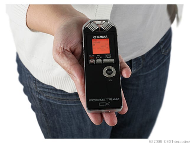 Photo of the Yamaha Pocketrak CX audio recorder.